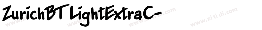 ZurichBT LightExtraC字体转换